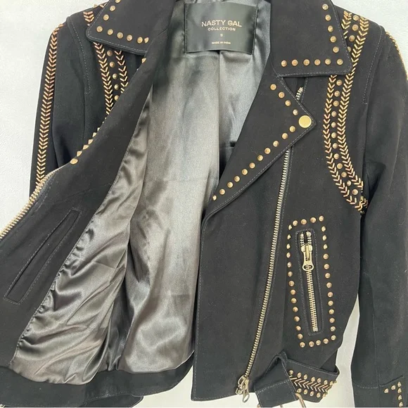 Nasty Gal Suede Moto Jacket - Picture 7 of 11